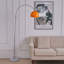 Amersham Arched Floor Lamp with Marble Base-1311688393-1168860040