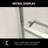Shower Door 48" W X 76"H Semi-Frameless Bypass Sliding Shower Enclosure, 3/8 In. (8Mm), Chrome