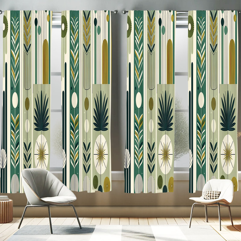 Deshaunda Semi Sheer Curtain, 56" W x 84" L