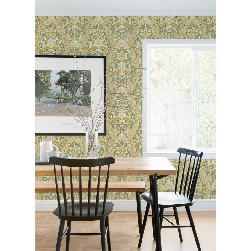 Rouleau de papier peint L 33 pi x l 20,5 po Ingrid Francia, Or