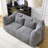 Grey Chenille Chair With , Provides Comfort In Different Rooms Large Chair, For Relaxation Bedroom, Nursery, And Living Room-1876644403