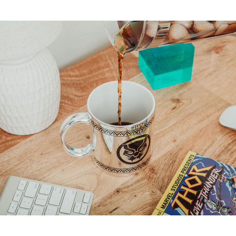 Tasse en céramique galvanisée Marvel Black Panther | Peut contenir 20 onces