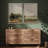 Rustic Countryside " Lush Riverside Meadows Vintage Style " 2 - Pieces-98374029-98374030