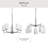 Replay 5 - Light Steel Dimmable Chandelier