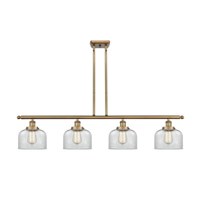 Luminaire suspendu pour îlot de cuisine 4 lumières Bissonnette