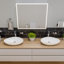 Ensemble d'accessoires de salle de bain 6 pièces assortis-24542654