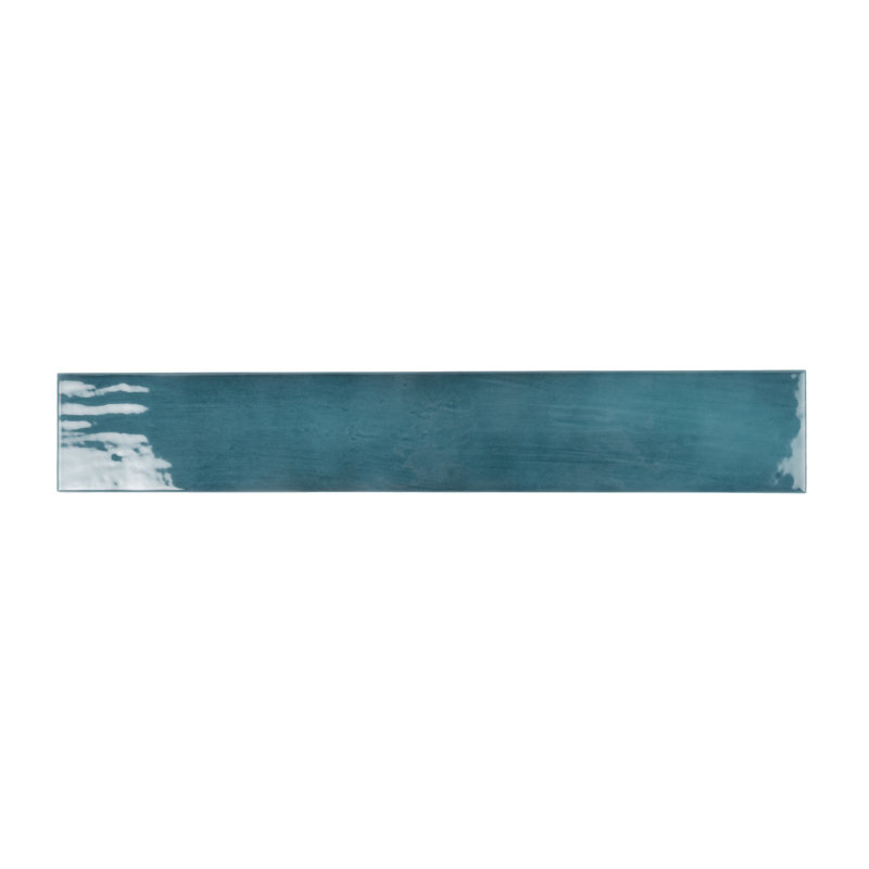2.56'' W x 15.75'' L Ceramic Subway Singular Tile, Teal Green