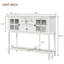 Console avec buffet et tablette inférieure, armoire de rangement en bois / verre Farmhouse-496884115