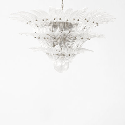 Tesoro 12 - Light Glass Tiered LED Chandelier