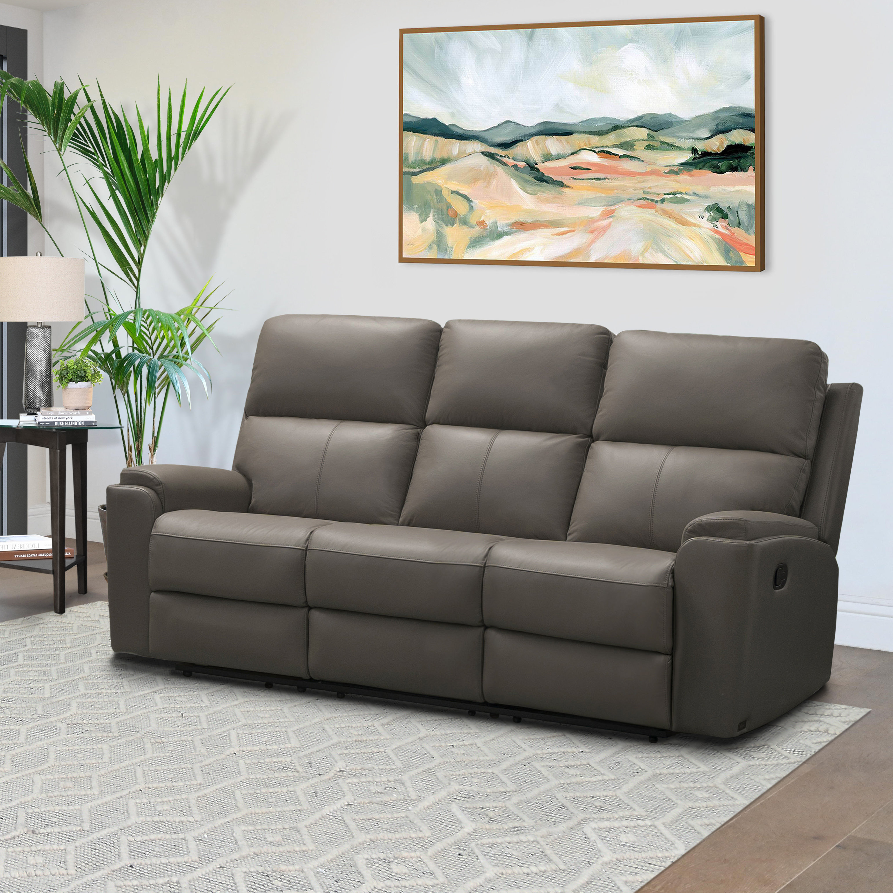 Whitfield 3 seater on sale leather reclining sofa