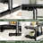 59-Inch Clothes Rack with Top Shelf, 2 Tiers Wall Mounted Shelves with Hanging Rod for Laundry Room-1921749082-1918087231