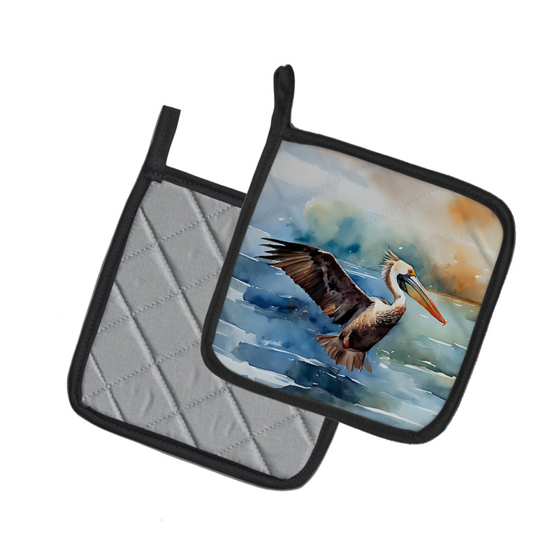 Caroline's Treasures Nautical Collection Polyester Potholder Set