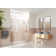 Stellar 73.25 in. W x 78 in. H Fully Frameless 3 Panel Inline Glass Hinged Shower Enclosure