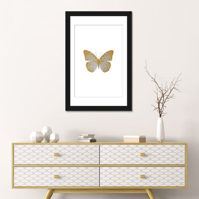 «Silver Butterfly» par Orara Studio - Impression sur toile tendue sur châssis