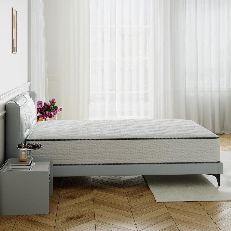 Alwyn Home Craigatempin 8" Medium Cooling Gel Memory Foam Hybrid Mattresses  With Certipur-US Certified Pocket Spring, Pressure Relief, and Motion Isolation