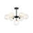 7 - Light Hammered Glass Globe Sputnik Sphere Semi Flush Mount