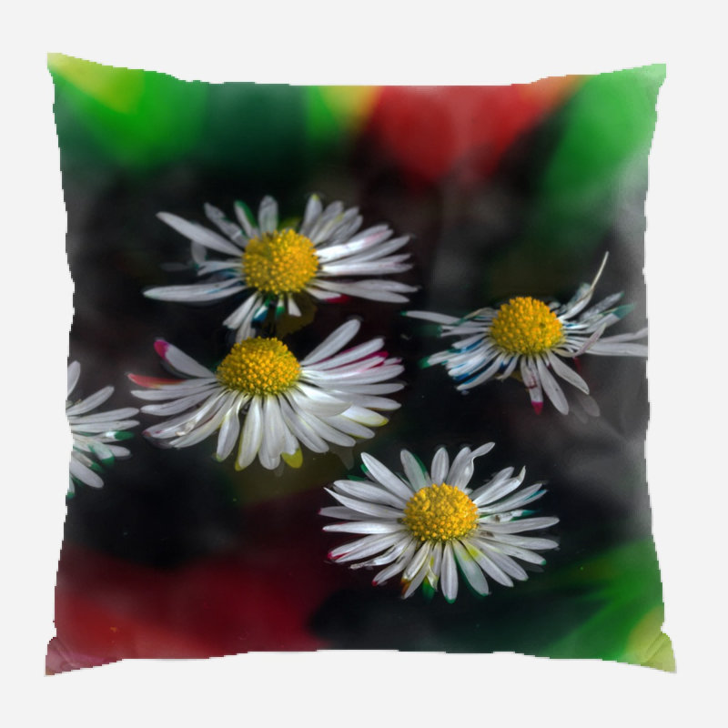 Coussin décoratif de couleur Bonnette, Microsuède, Intérieur