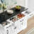 55.13-Inch Modern Farmhouse-Style Sideboard With Drawers, Shelves, And Cabinet Doors, White And Black, Suitable For Kitchen, Dining Room, And Coffee Bar.-354623196