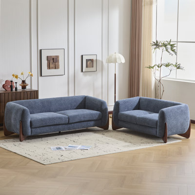 Mariyan Boucle Upholstered 3-seater Sofa and Loveseat