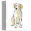 « yellow labrador dog black », impression-23148338-23148334
