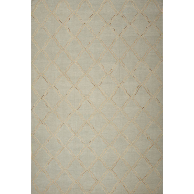 Geometric Area Rug in Gray