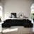 130" W Modular U-Shaped Sofa, With No Assembly Required Sofa, With Reversible Design And Freely Configurable Layout-892782054