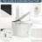 Smart Toilet With Heated Seat, One Automatic Flush, Without Bidet, Foot Blue Night , Knob Managed, Power Outage Flush Attribute, Soft Close Cover, White Bathroom Commodity Ceramic Article