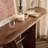 Modern style solid wood console table