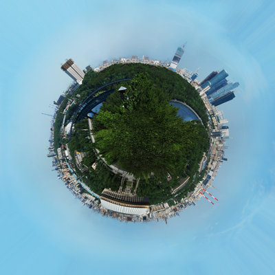 " Planet Earth With Skyscrapers "