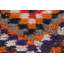 Tapis de couloir multicolore en laine noué à la main de conception unique 2 pi 6 po x 8 pi 7 po