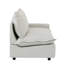 Chaise à accoudoirs en lin Gracey-337493775