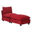 Canapé-lit simple en chenille avec repose-pieds Chenille-1216547349