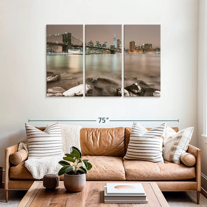 Sebbie Winter Brooklyn Bridge, 36" H x 57" W
