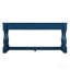 Console en bois de 63 po de long avec 3 tiroirs et 1 tablette inférieure pour le couloir d'entrée - canapé à assemblage facile (bleu marine)
