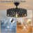 20.47" Indoor Ceiling Fan Light With Remote & Reversible Blades-125533413