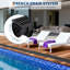 Paquet de 6, système de drainage de tranchée modulaire, drain en PEHD l 39,4 po x l 5,9 po x H 5,1 po avec grille en plastique, profil profond robuste pour l'allée, la piscine, le patio, le jardin et le trottoir