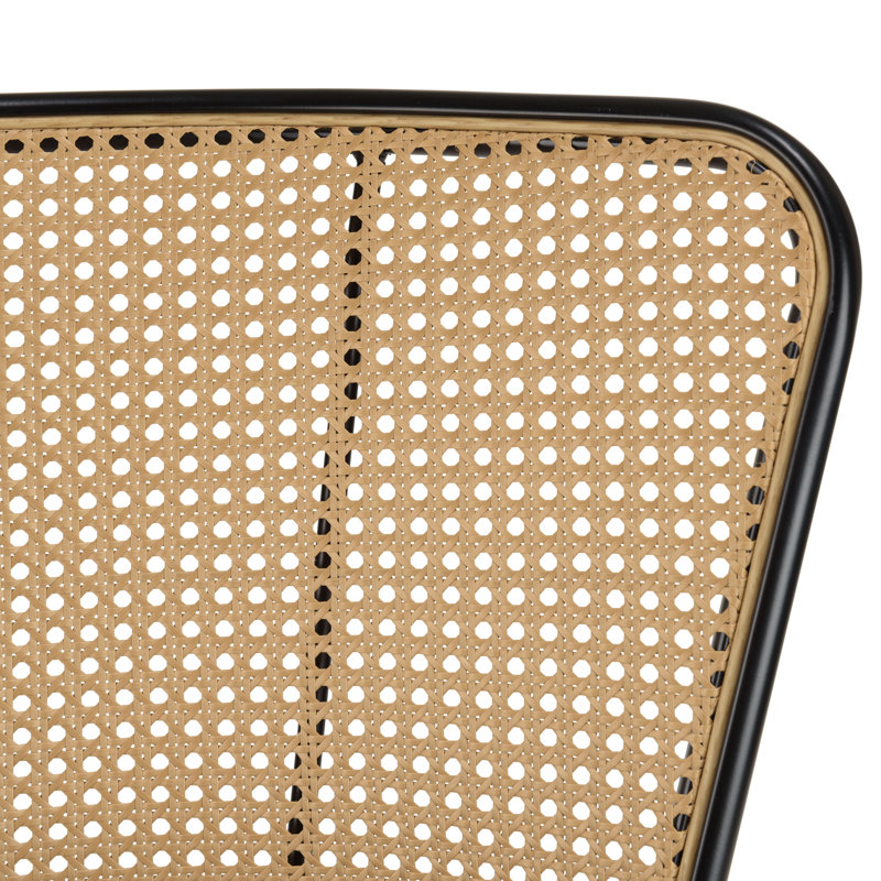 LEA 48cm H Metal Side Chair, Black