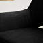 Amanita 50cm H Upholstered Metal Armchair in Black