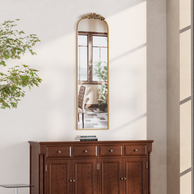 Embossed Arched Mirror