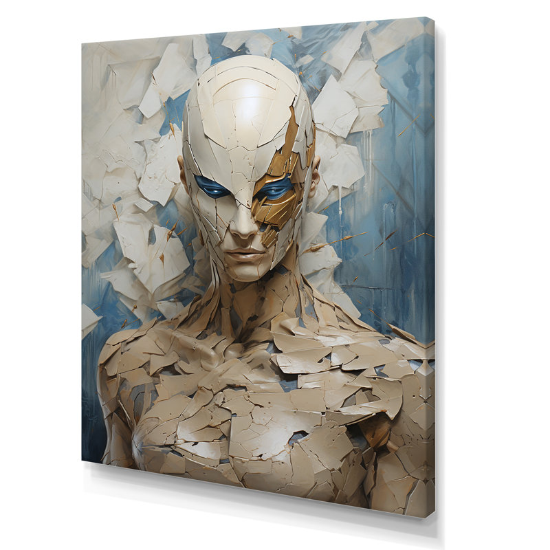 «Darkness Superheros» sur toile, Toile tendue, H 32 po x l 24 po x P 1 po