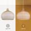 Luminaire suspendu en forme de dôme blanc à 1 lumière Aribella-218469455