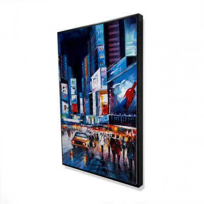 Times Square Perspective Print On Canvas
