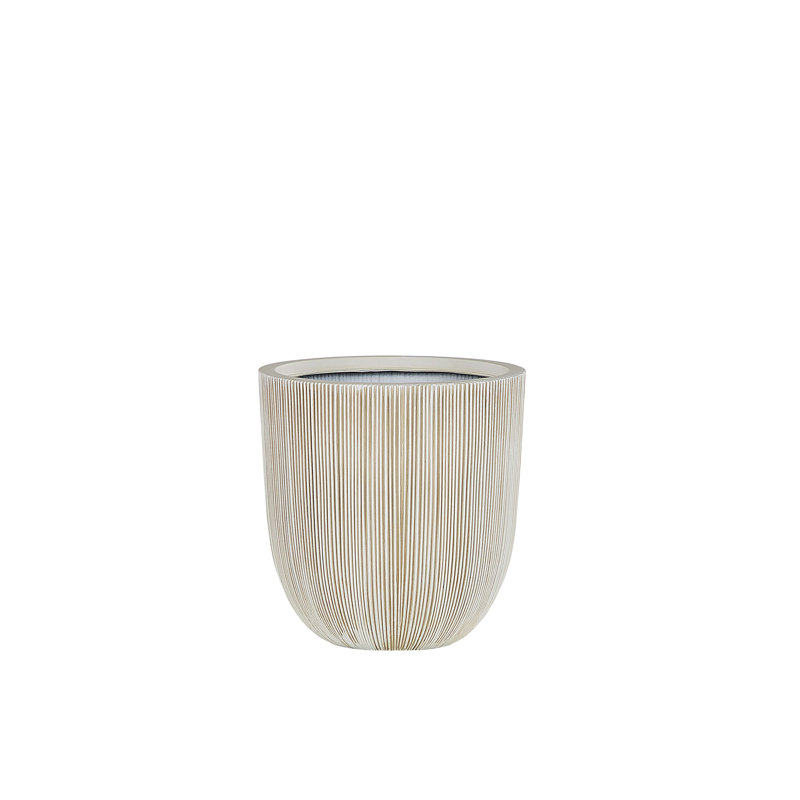 Hindmarch Pot Planter, 38cm H x 37cm W x 37cm D, Beige