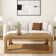 Modern Rounded Rectangular Coffee Table With Shelf