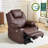 Courtois Medium Power Recliner Lift Chair with Massage and Heat, Faux Leather-1910655068