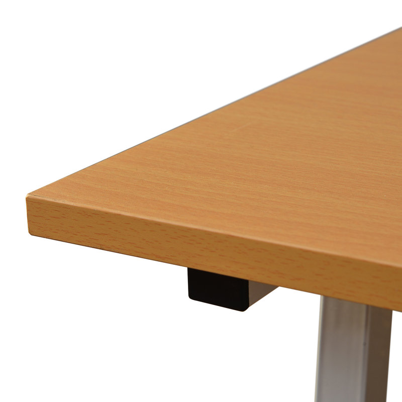 Metal Base Writing Desk, Oak
