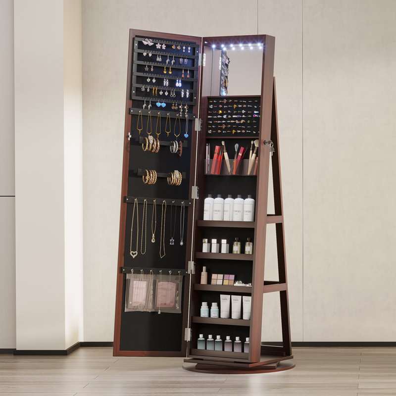 Demyah Jewelry Armoire, Brown