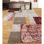 Hand Knotted Abstract Area Rug in Beige/Red/Brown/Orange-1309960490