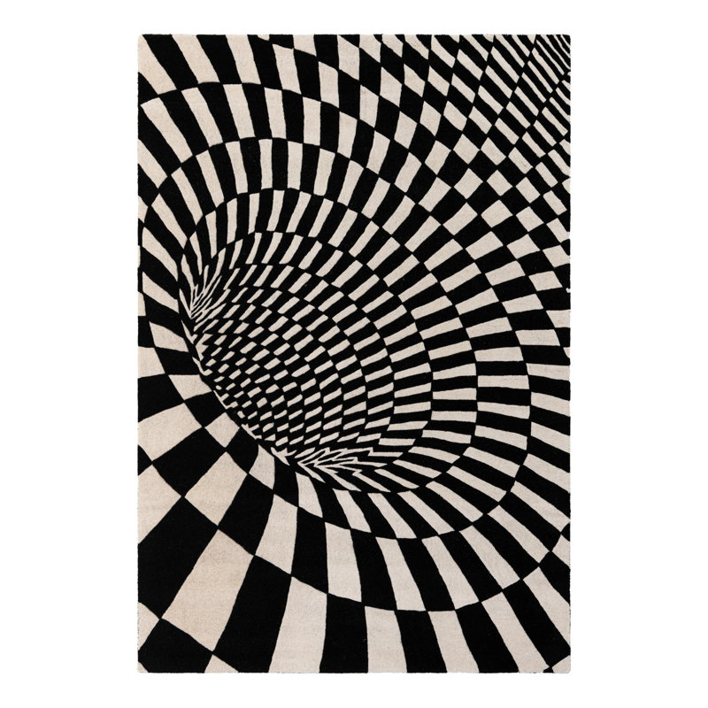 Wrought Studio™ Swirl Nalanie Rug, Rectangle 6'1" x 9'