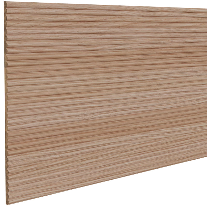 Tambour à perles doubles 1/4 po (l 12 po x L 96 po), Chêne rouge naturel